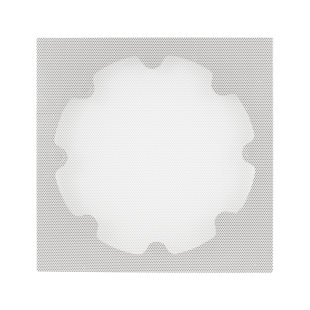 6" SQUARE ADAPTER W/ XPC TRIMLESS GRILLE 6" IN-CEILING - WHITE (1 EACH)