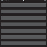 Teacher Created Resources&reg; Black 7 Pocket Chart TCR20740