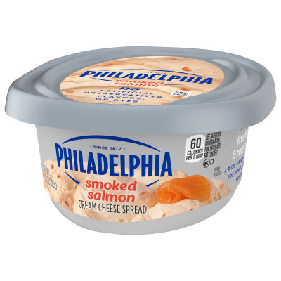 Philadelphia Smoked Salmon Cream Cheese Spread, 7.5 oz Tub