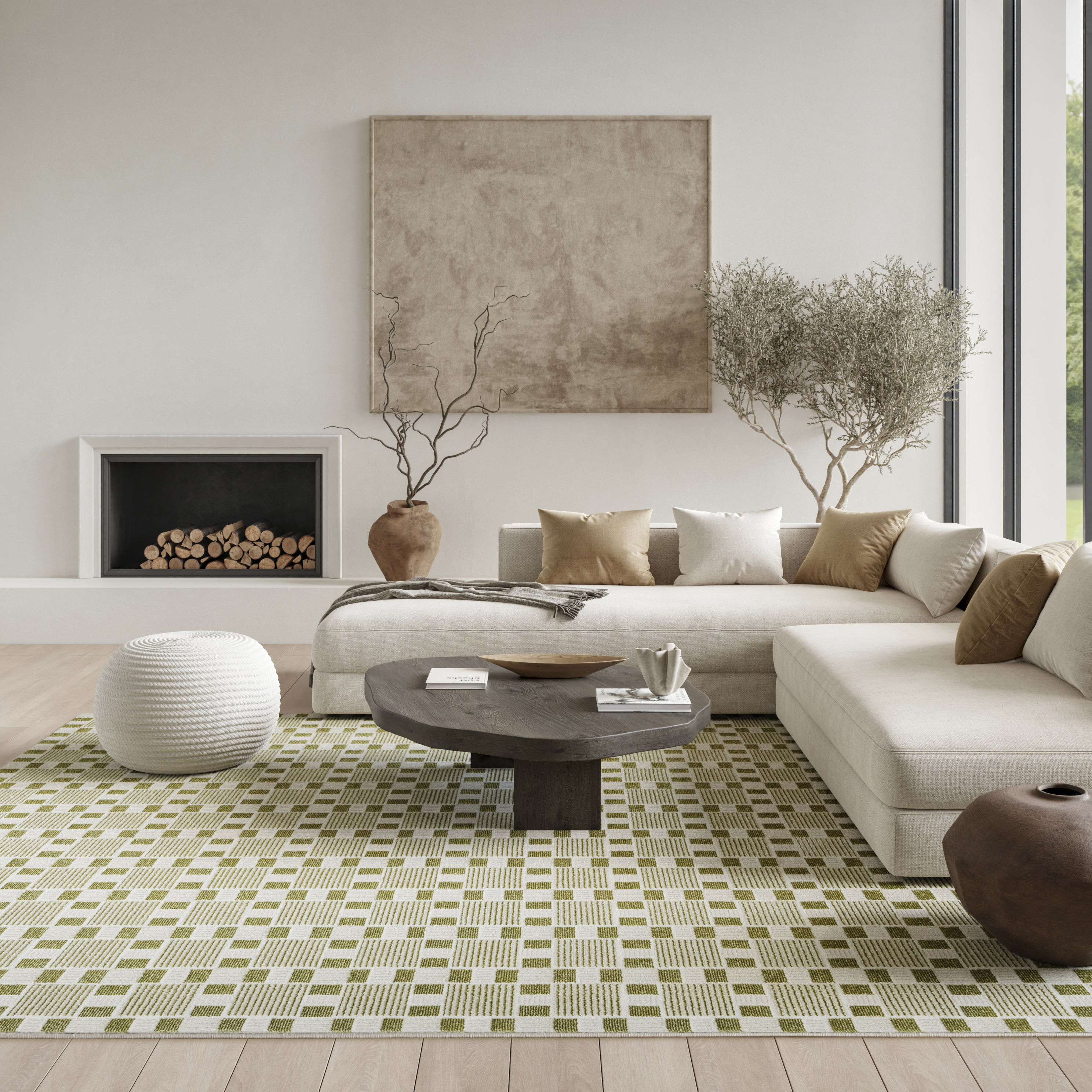 Nourison Nordic 8' x 10' Green Modern Indoor Rug