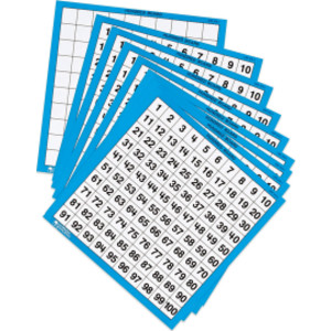 Laminated Hundred Boards, Pack of 10