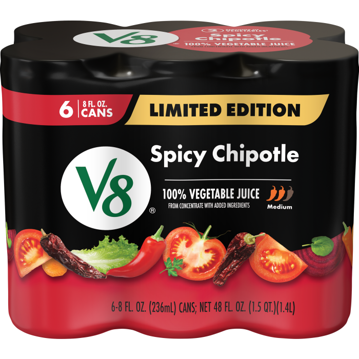 Spicy Chipotle 100% Vegetable Juice