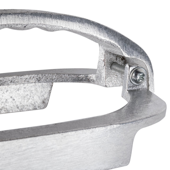 7.75- x 3.5-inch aluminum handle for griddle stone