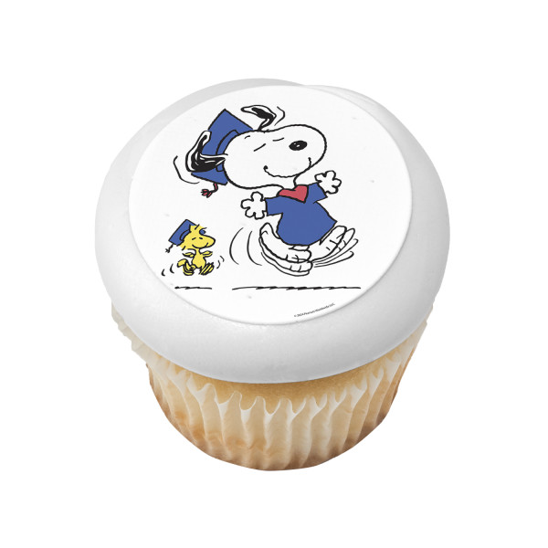 Peanuts® Snoopy® and Woodstock® Graduation PhotoCake® Edible Image®