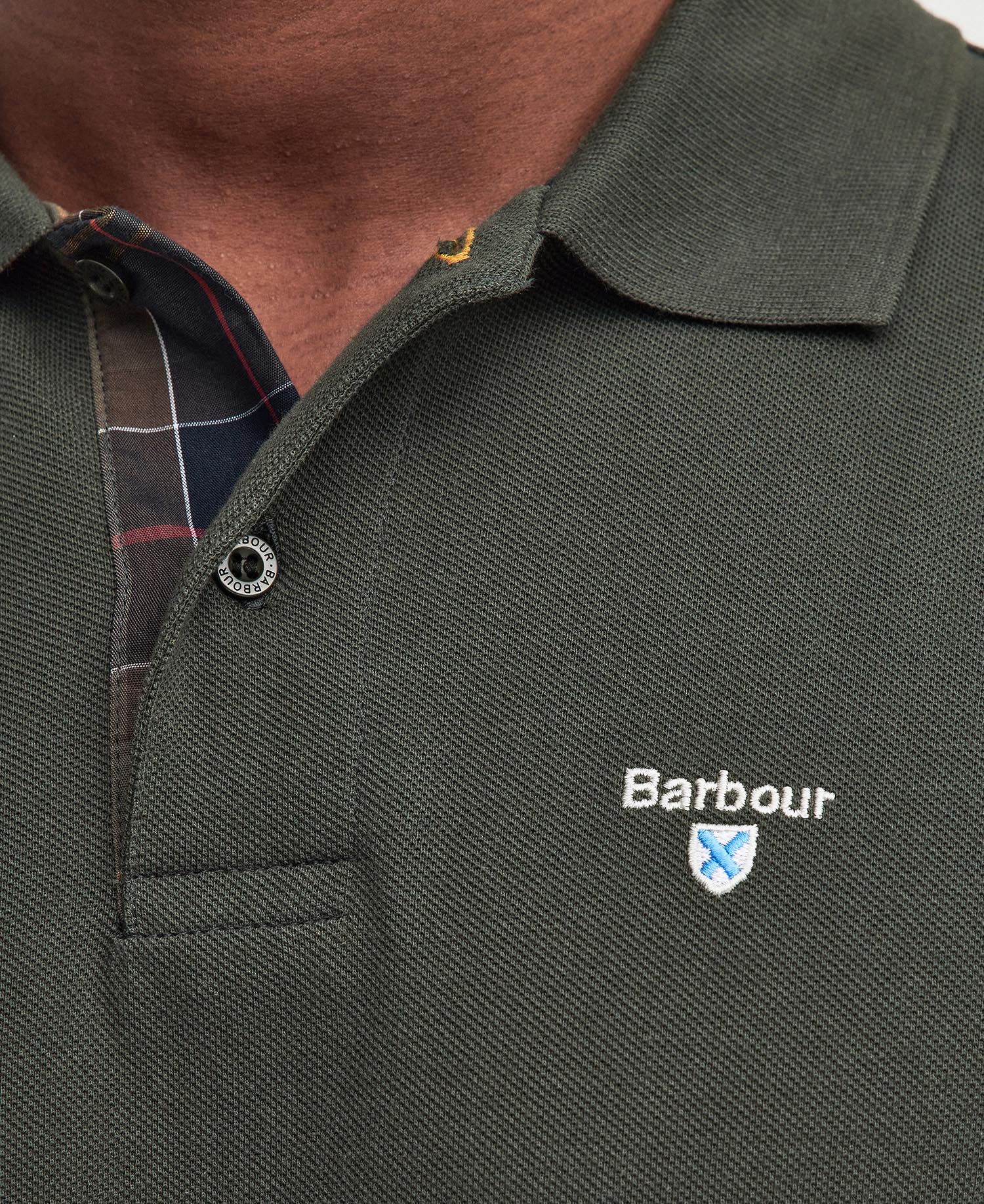 Tartan Pique Polo Shirt image number 4