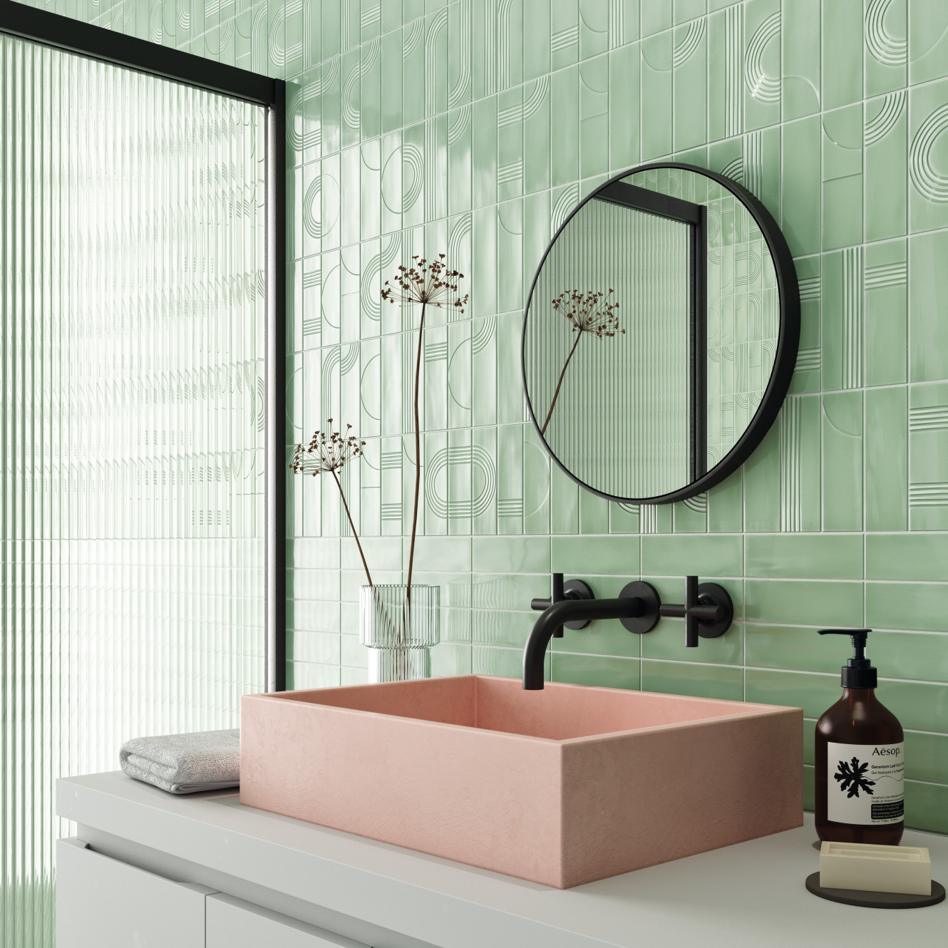 Glow Mint 2x6 and 2x6 Decor