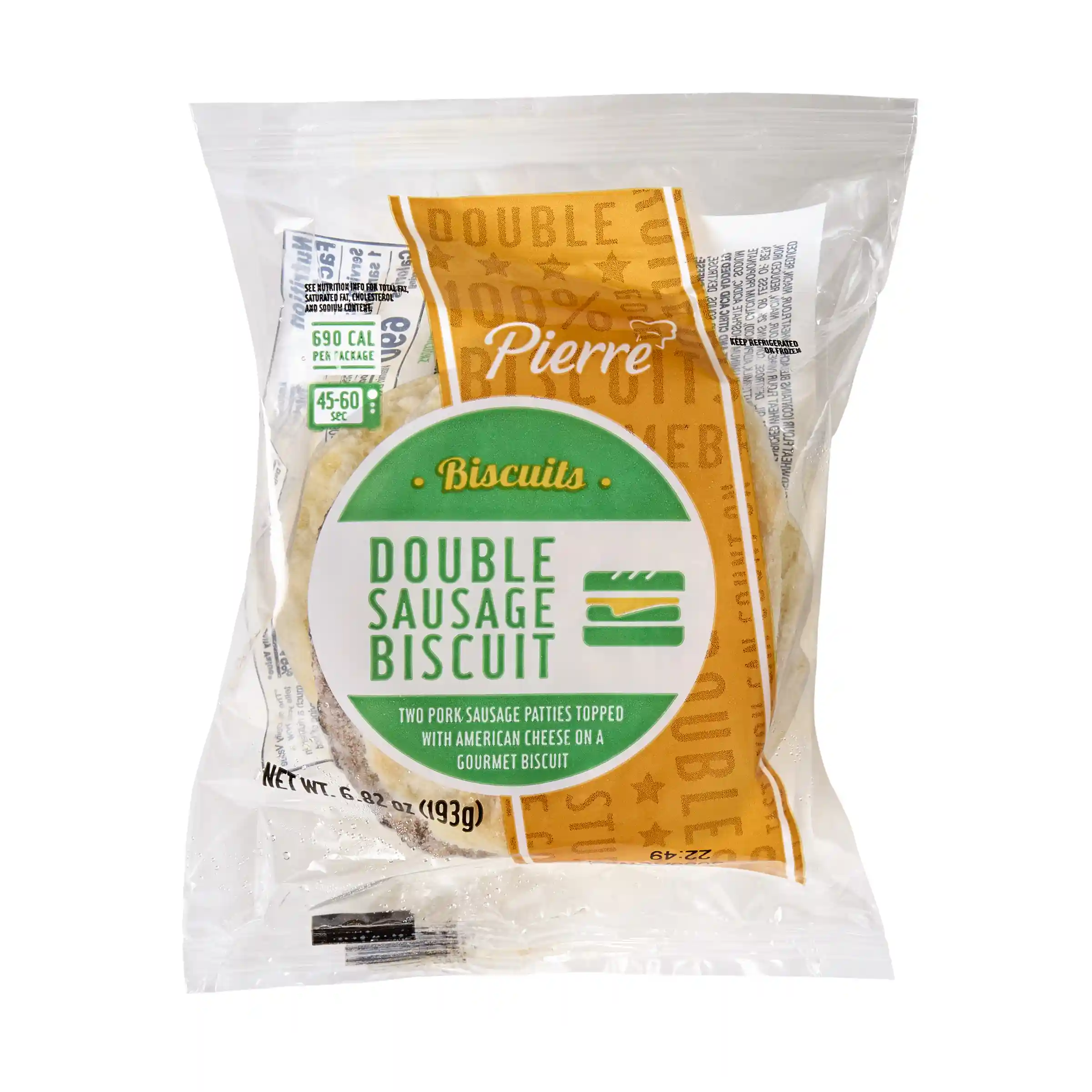 AdvancePierre™ Double Pork Sausage and Cheese on a Biscuit_image_3