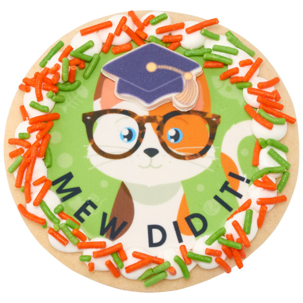 Kitty With Glasses PhotoCake® Edible Image®