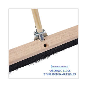 Boardwalk, 36in, Floor Brush Head, Polypropylene Bristles, Black