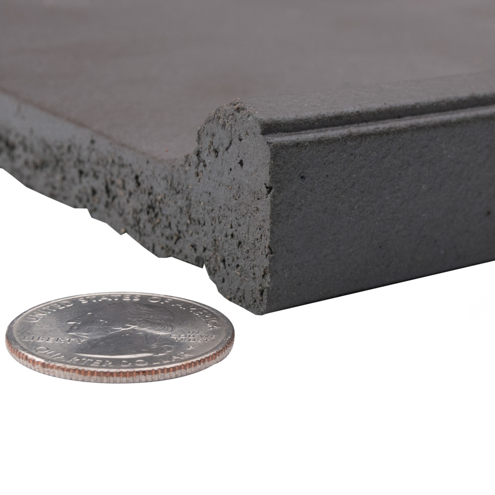 Quarry Cove Base Black II 5-7/8 in. x 6 in. Ceramic Floor and Wall Trim