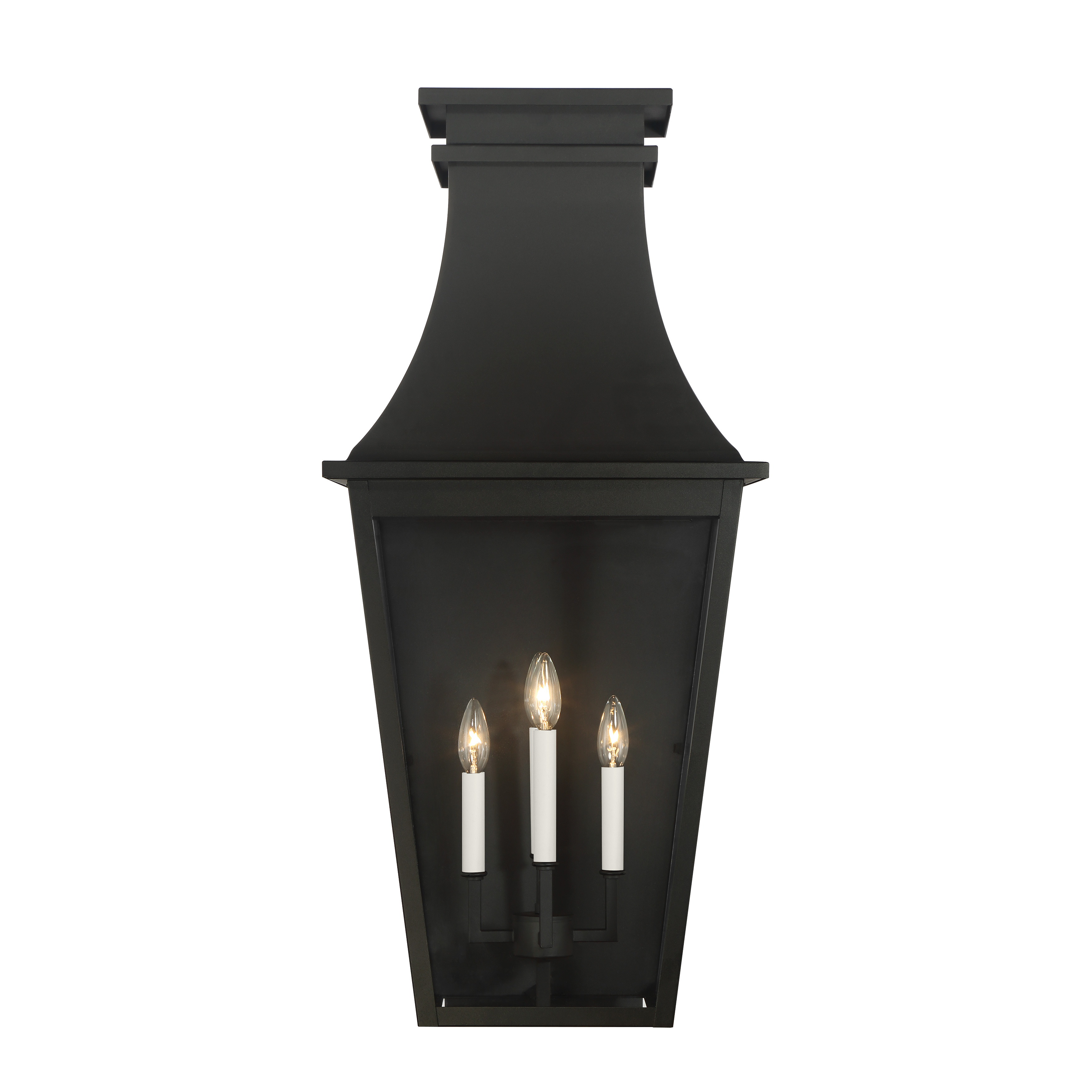 4 Light Wall Mount in Sand Coal Finish with Clear Glass - alternate view