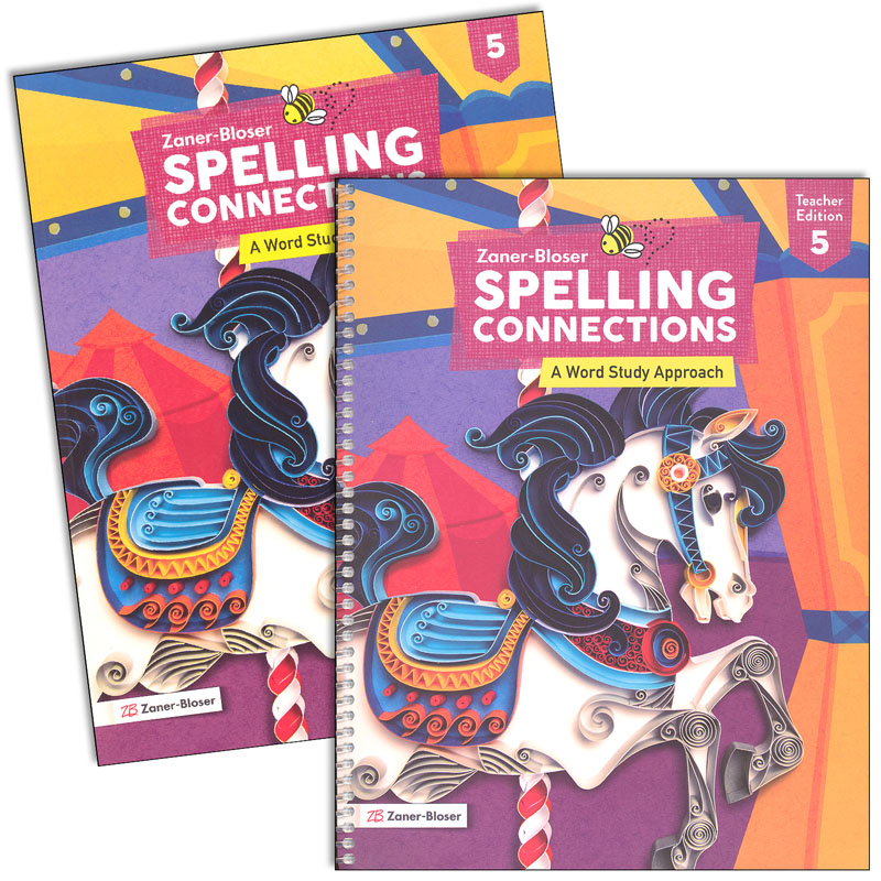 ZB Spelling Connections Grade 5 Home School Bundle (2022)