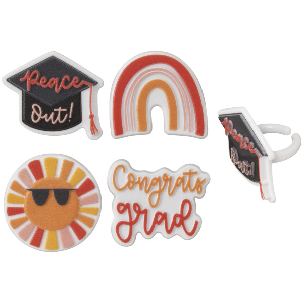 Sunshine Grad Assortment Cupcake Rings