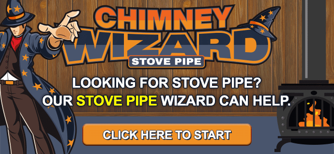 Chimney Wizard stove pipe. Looking for stove pipe? Our stove pipe wizard can help. Click here to start.