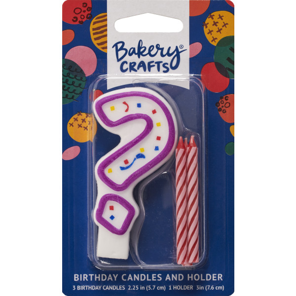 ? Party Purple Numeral Candles