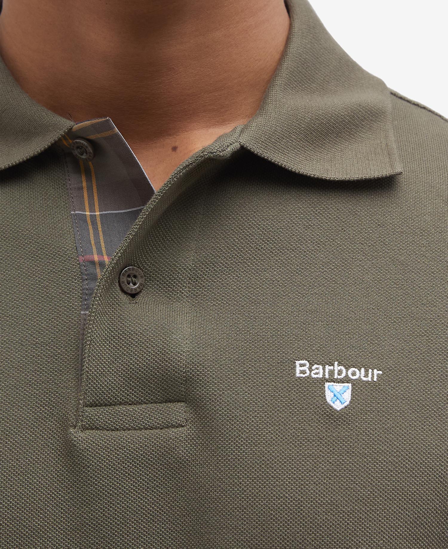 Tartan Pique Polo Shirt image number 4