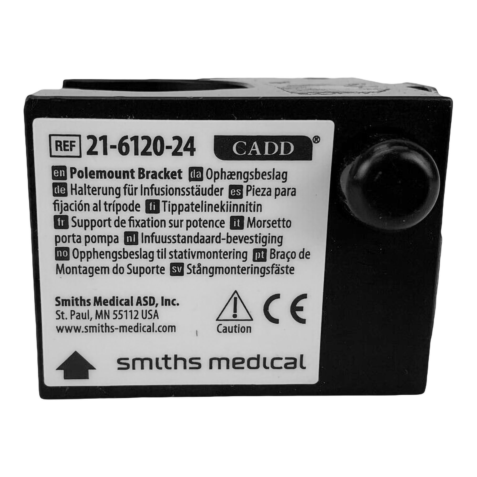 ICU Medical FKA Smiths Medical BRACKET, F/POLEMOUNT LOCKABLE CADD SOLIS INFUSION PUMP