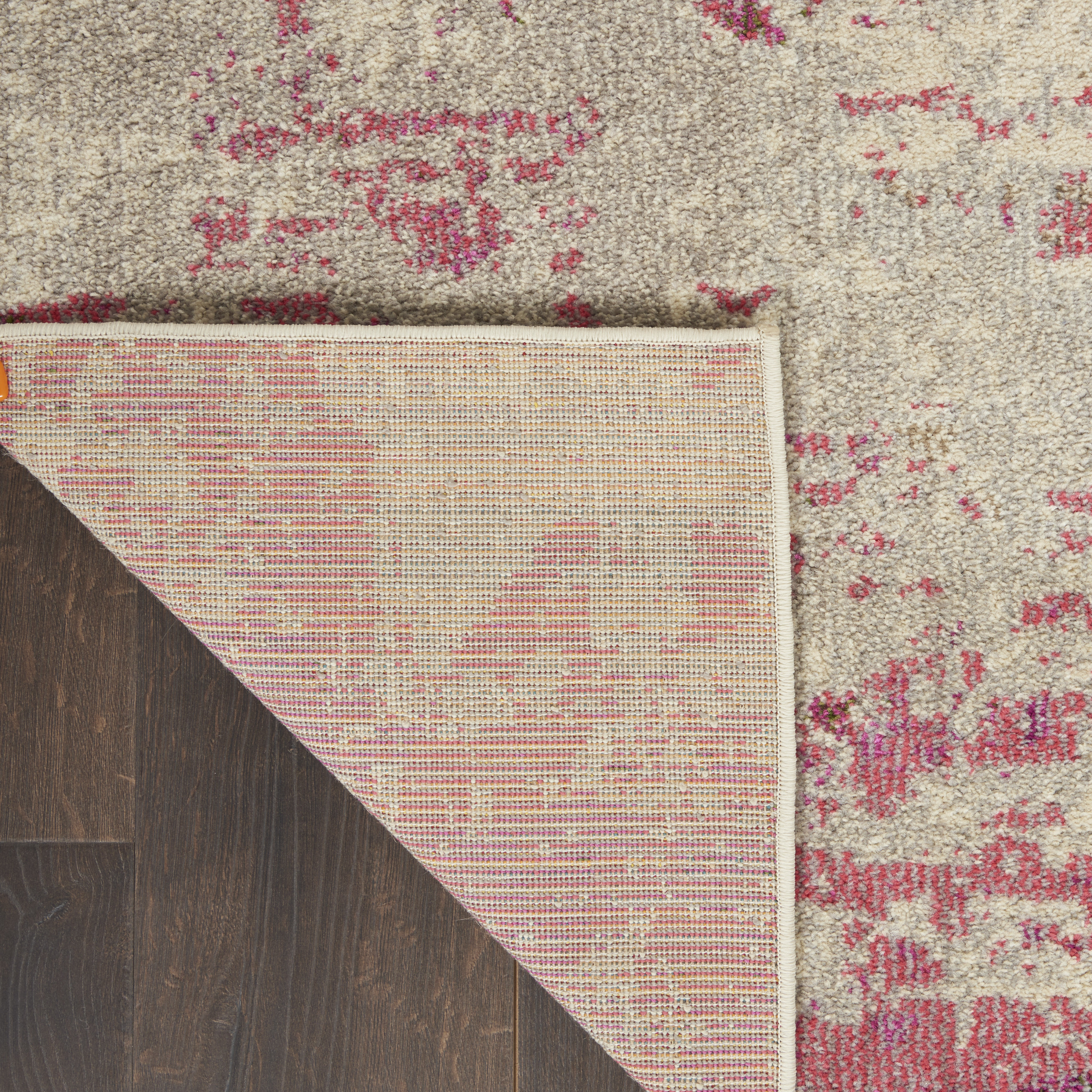 Nourison Celestial 2'2" x 7'6" Ivory Pink Modern Indoor Rug