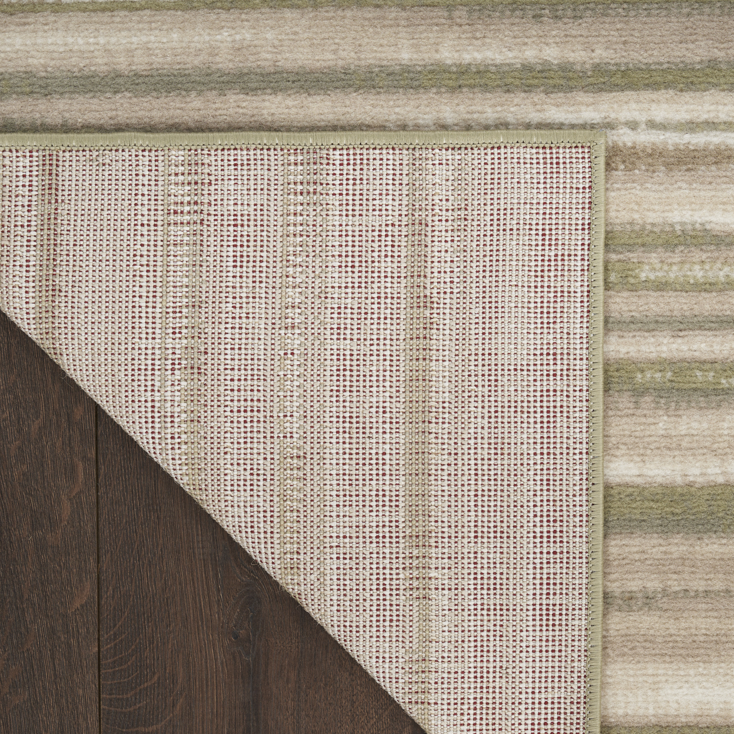 Nourison Jubilant 6' x 9' Green Ivory Modern Indoor Rug