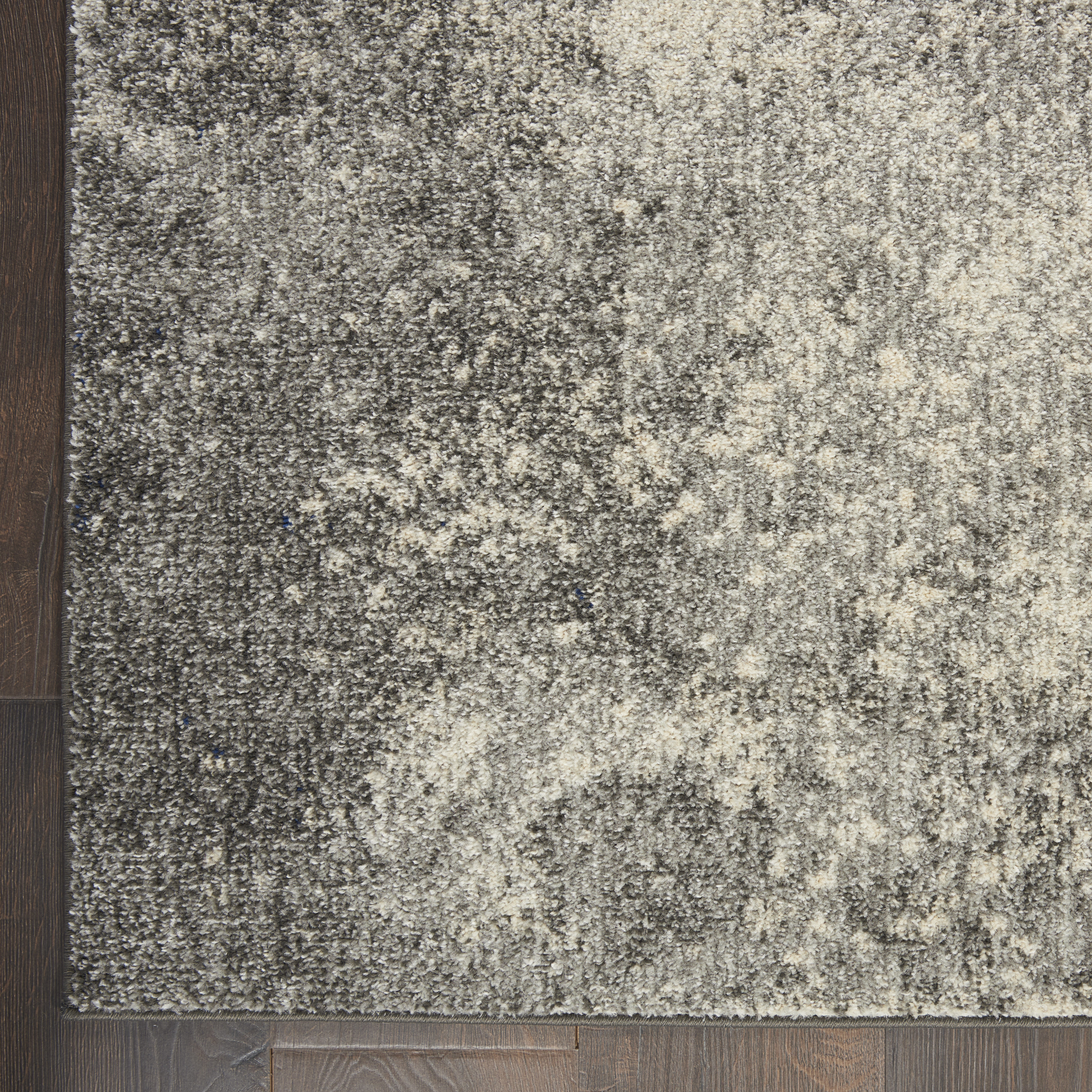 Nourison Passion 1'10" x 6' Charcoal Ivory Modern Indoor Rug