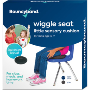 Little Wiggle Seat Sensory Cushion, Dark Gray