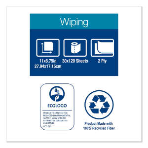 Tork, Handi-Size, 67.5ft Kitchen Roll Towel, 2 ply, White