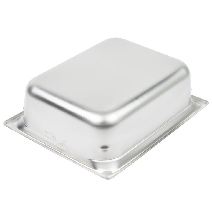 Half-size 4-inch-deep Super Pan 3® stainless steel steam table pan