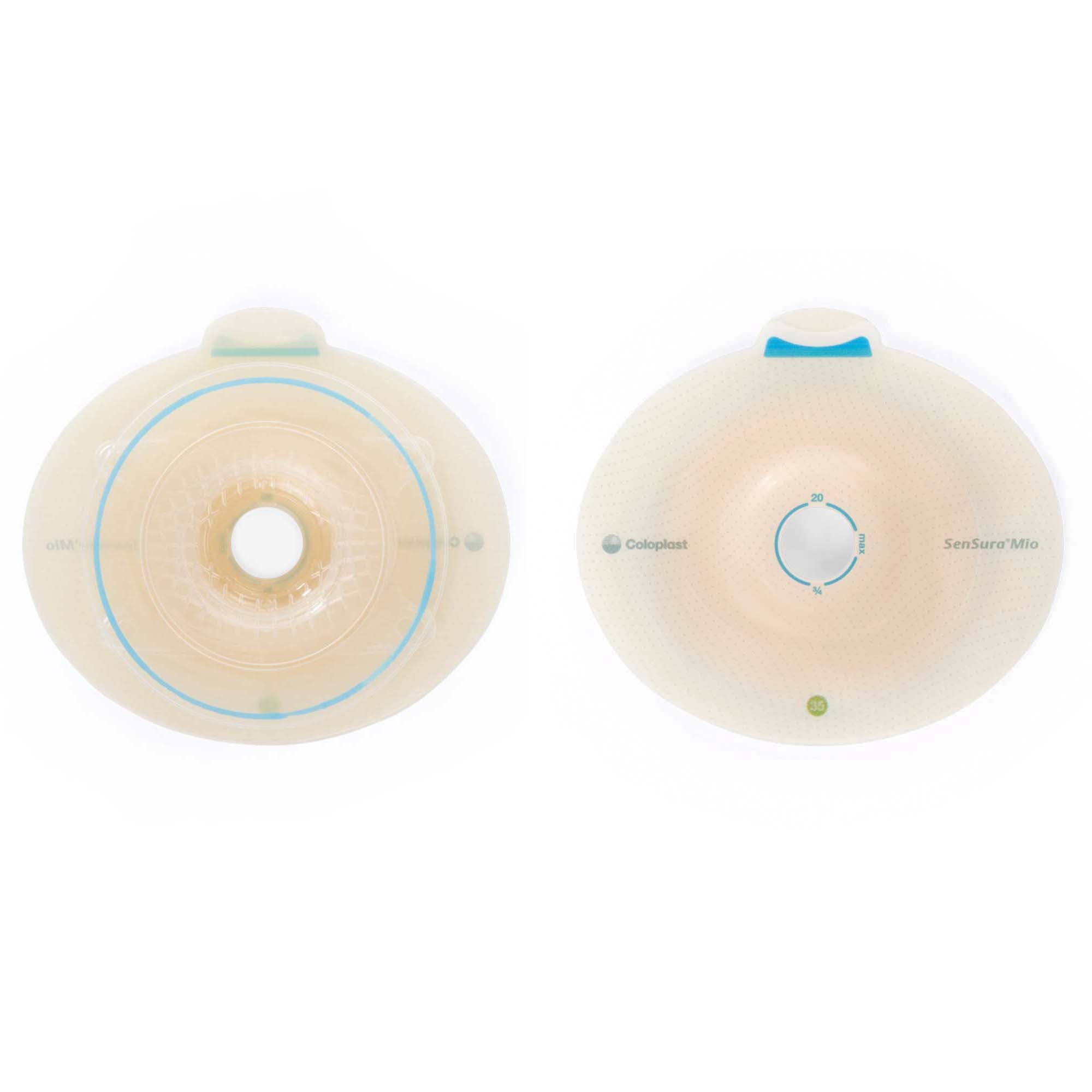 SenSura® Mio Flex Convex Light Ostomy Barrier, 28 mm Stoma Opening, Red Match