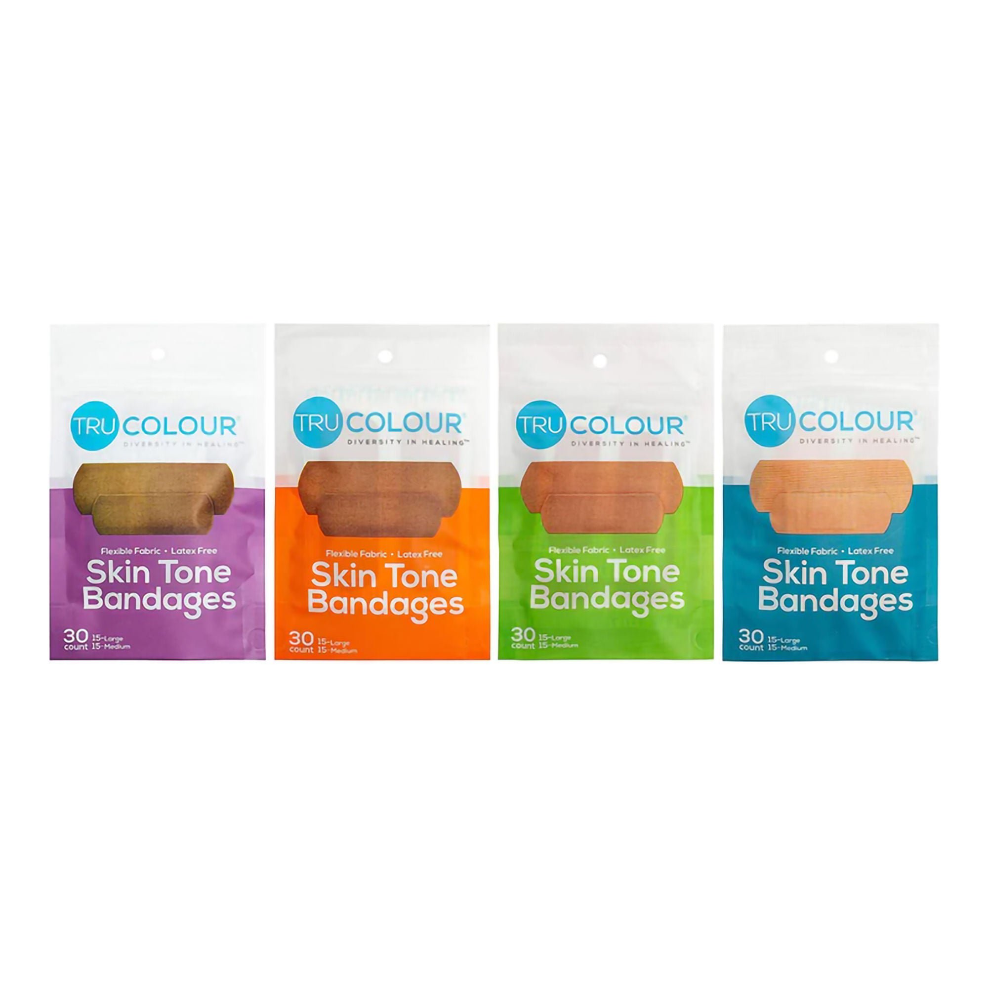TruColour® Beige / Olive / Brown / Dark Brown Adhesive Strip, 1 x 3 Inch