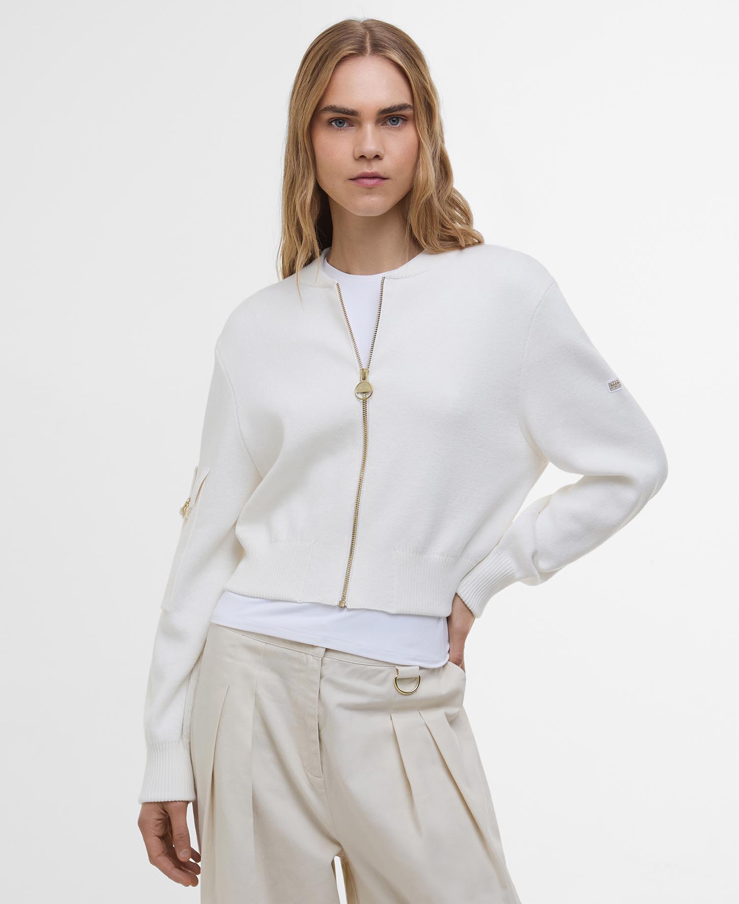 Priya Knitted Bomber Jacket image number 0