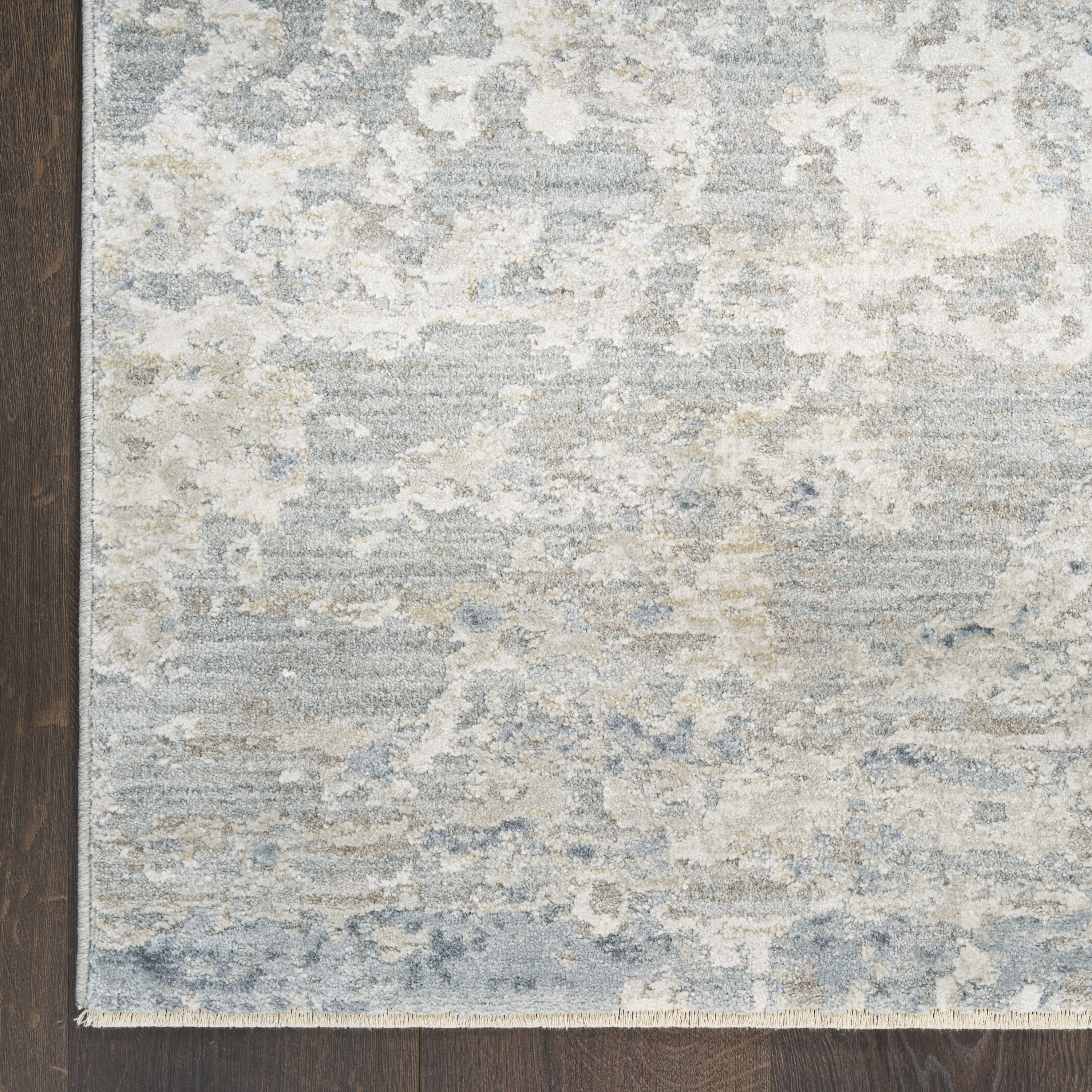 Nourison Envy 5'3" x 7'10" Blue Silver Modern Indoor Rug
