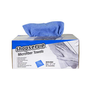 Hospeco, Shopserve®, 12"x12", Microfiber, Blue Cloth