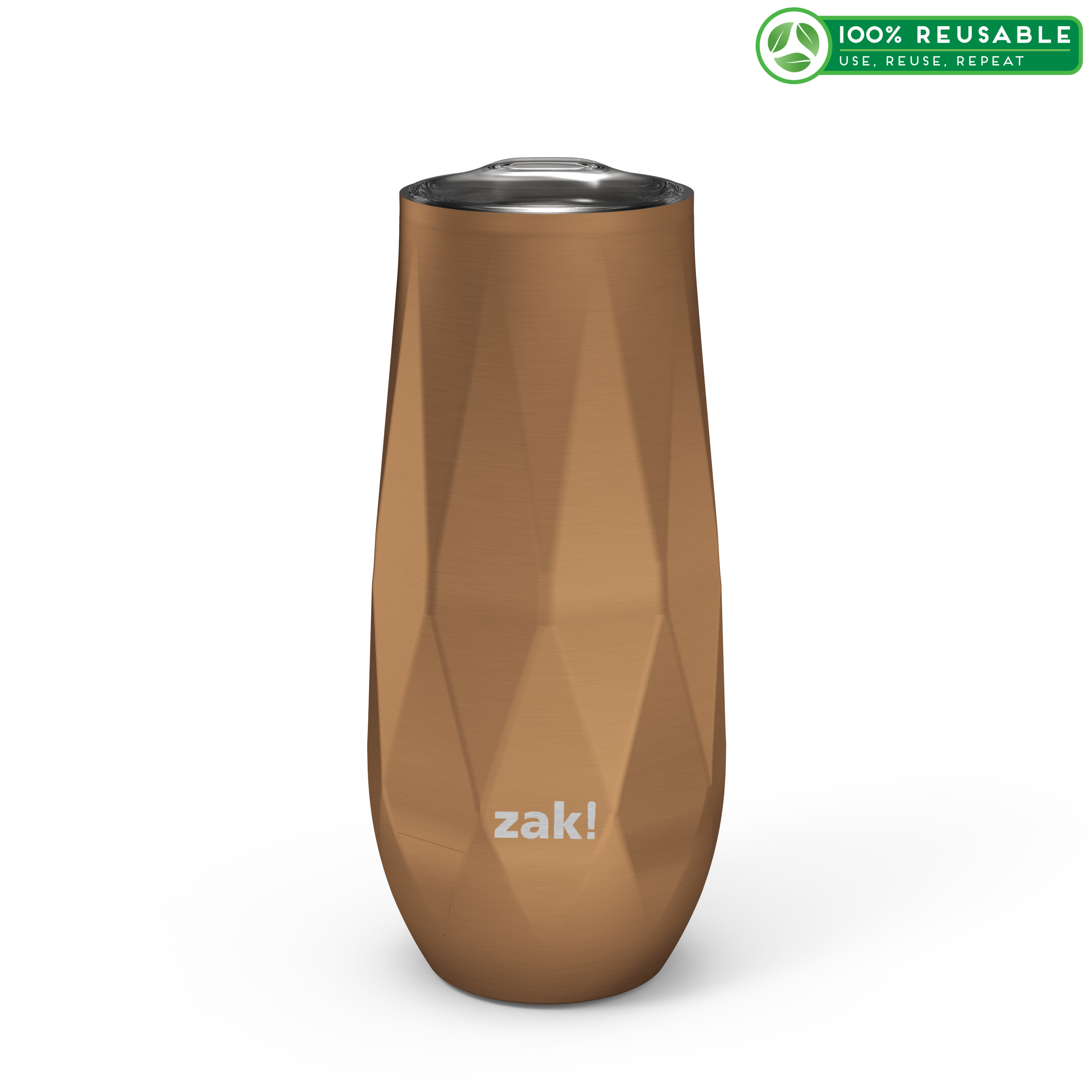 Fractal 9 ounce Vacuum Insulated Stainless Steel Tumbler, Copper slideshow image 1 Fractal 9 ounce Vacuum Insulated Stainless Steel Tumbler, Copper slideshow image 1