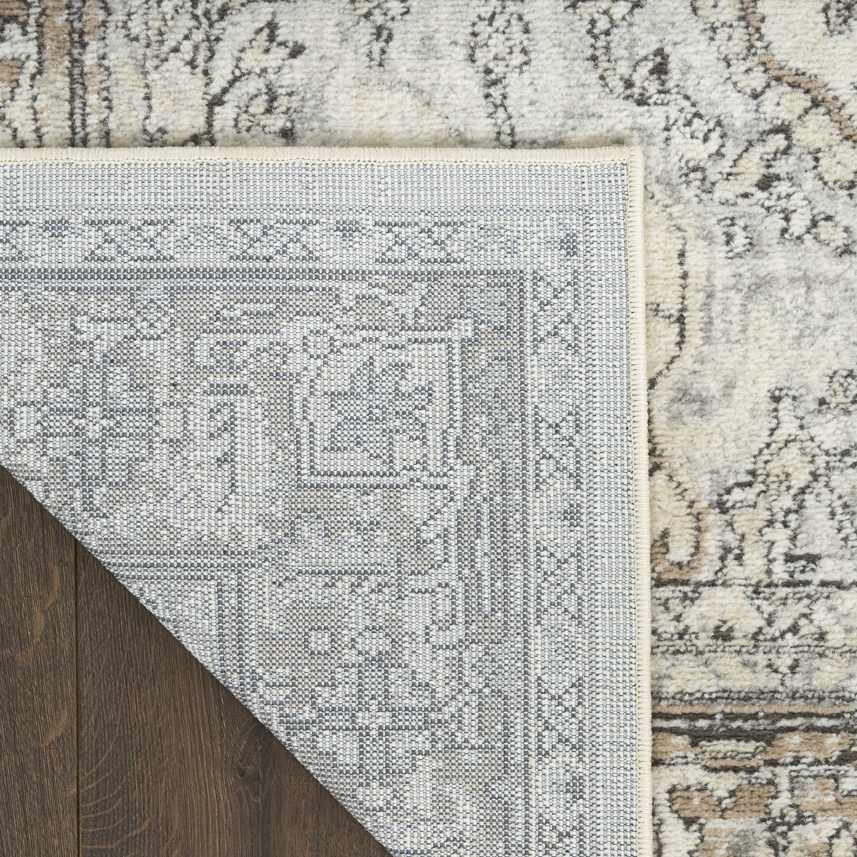 Nourison Quarry 6' x 9' Ivory Grey Taupe Vintage Indoor Rug
