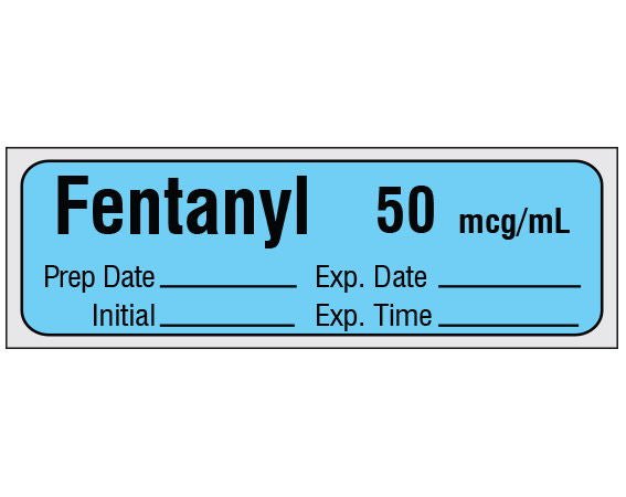 Shamrock Scientific LABEL, FENTANYL PRECUT ORG 1/2X1 1/2 (333/RL)