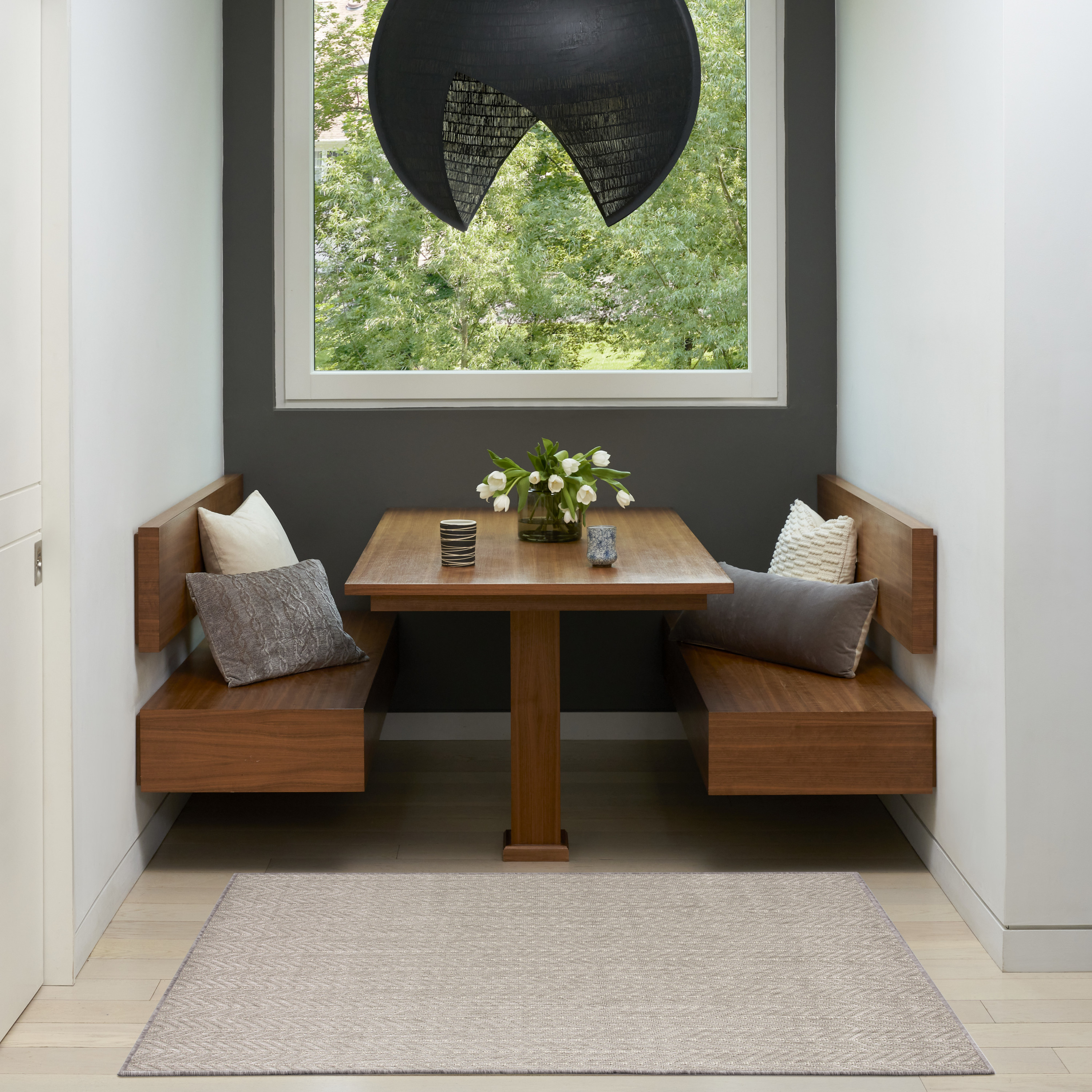 Nourison Horizon Indoor/Outdoor 3' x 5' Grey Modern Rug