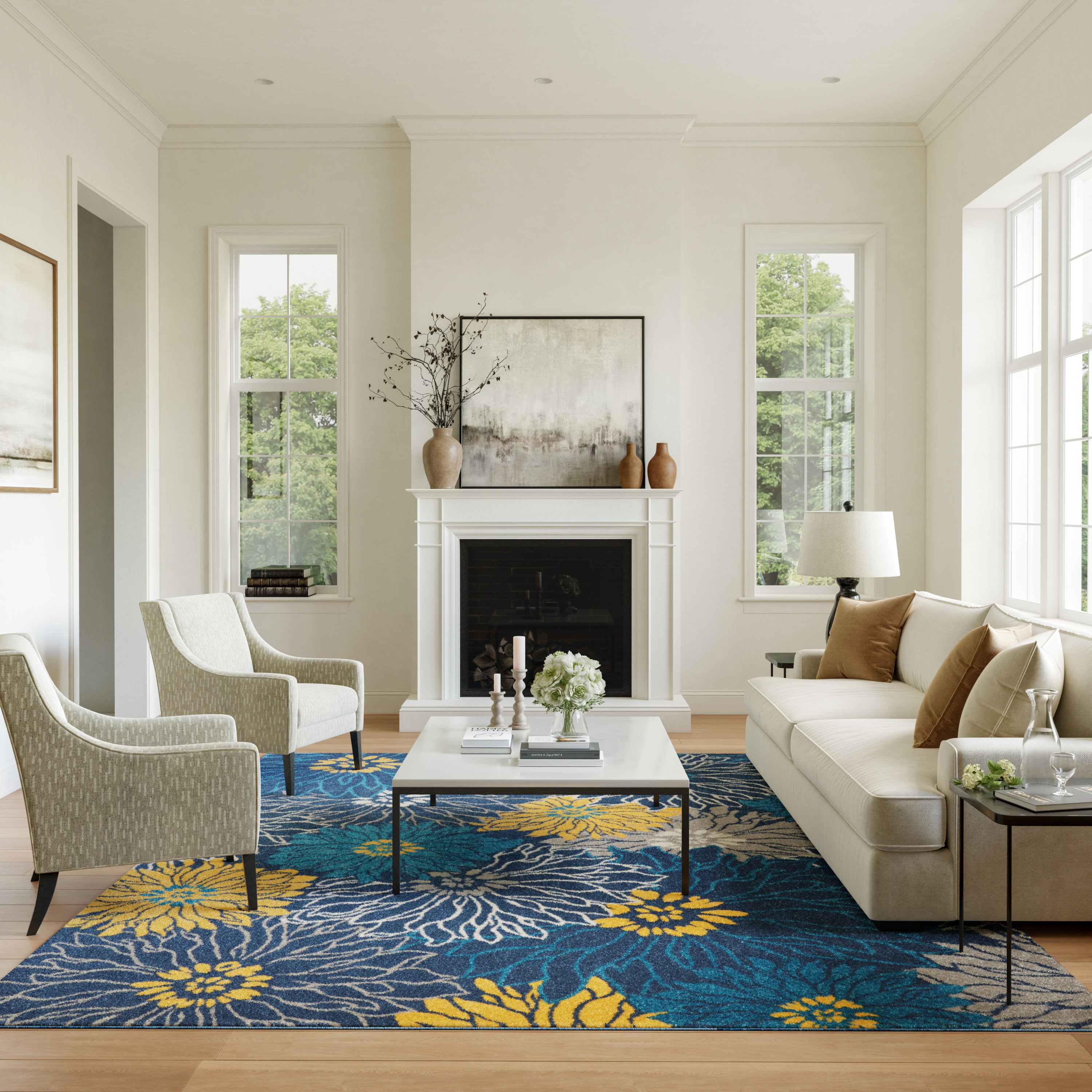 Nourison Passion 8' x 10' Blue Contemporary Indoor Rug