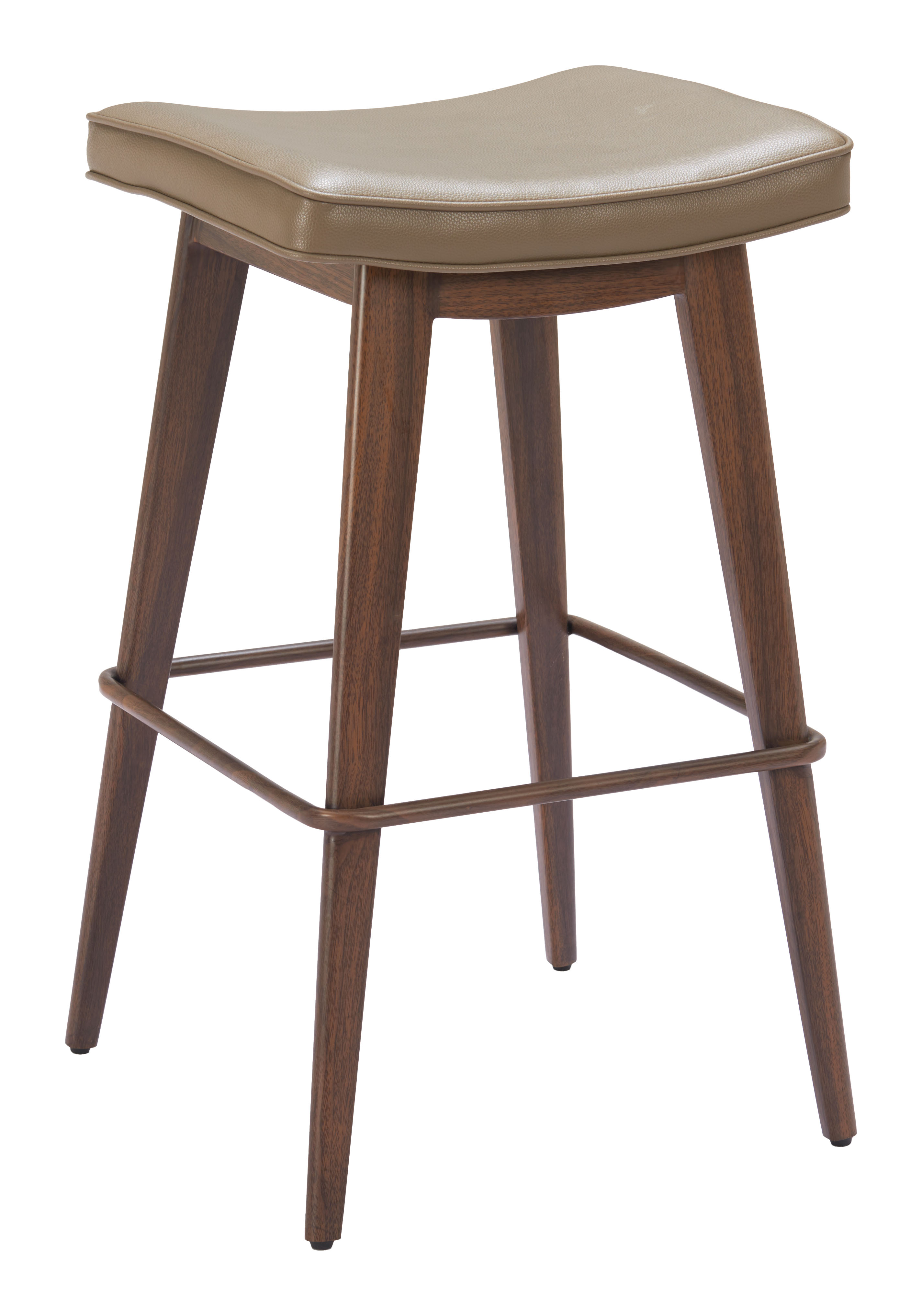 Divat Barstool (Set of 2) Taupe & Walnut product image