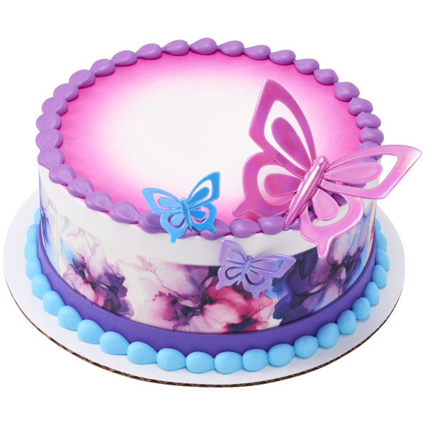 Abstract Flowers PhotoCake® Edible Image® Strips
