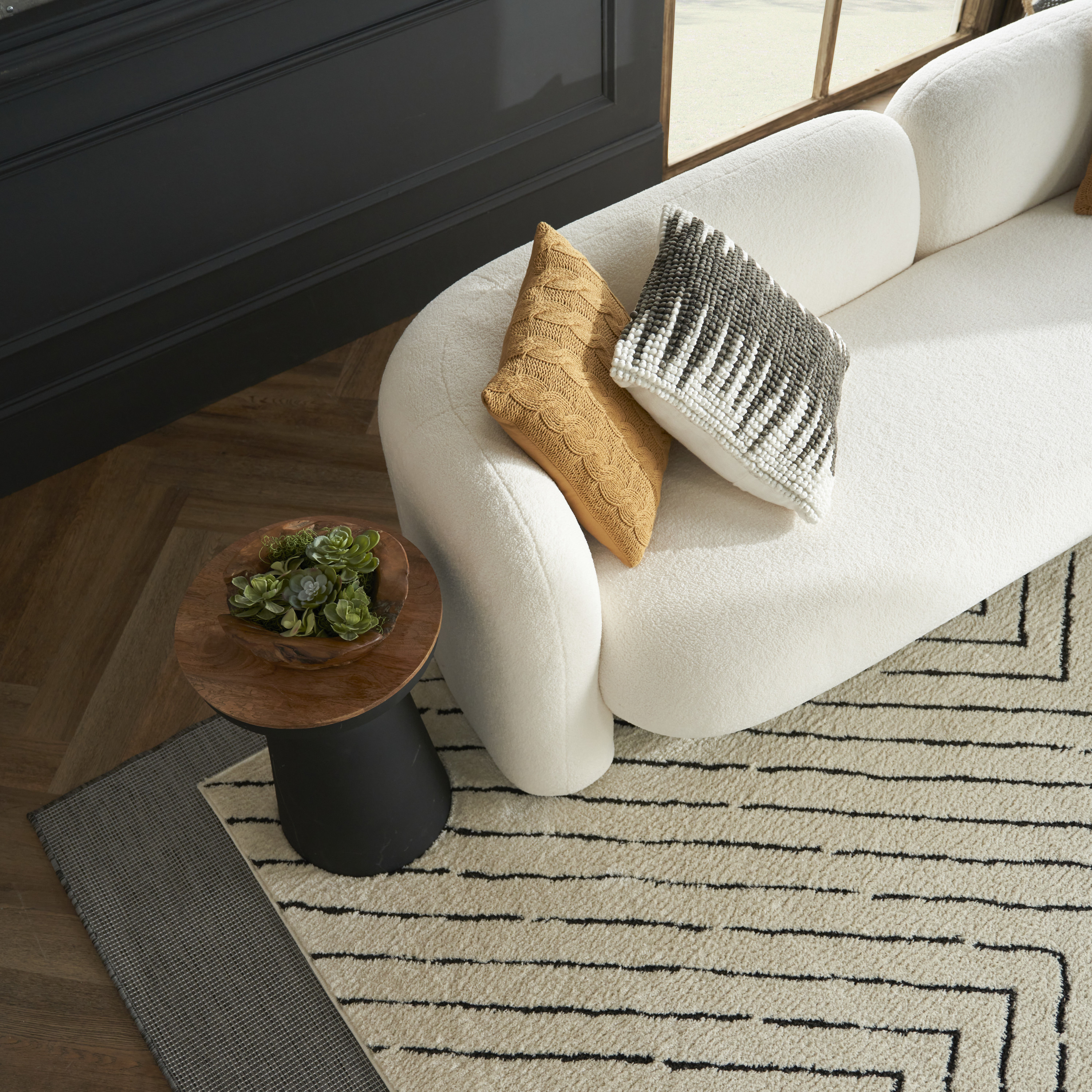 Nourison Positano 7' x 10' Charcoal Modern Rug