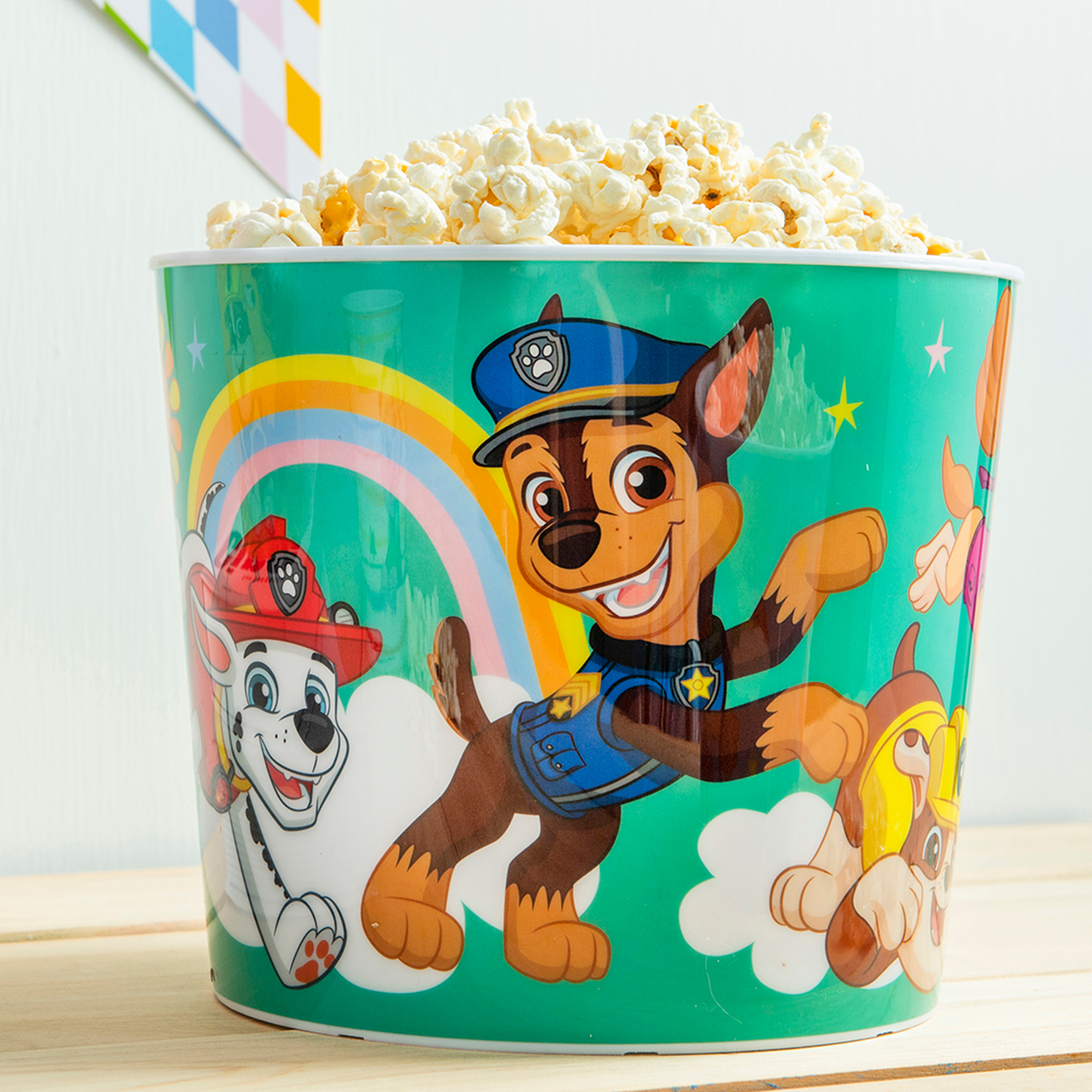 Paw Patrol Plastic Popcorn Container and Bowls, Chase, Marshall and Friends, 5-piece set slideshow image 6