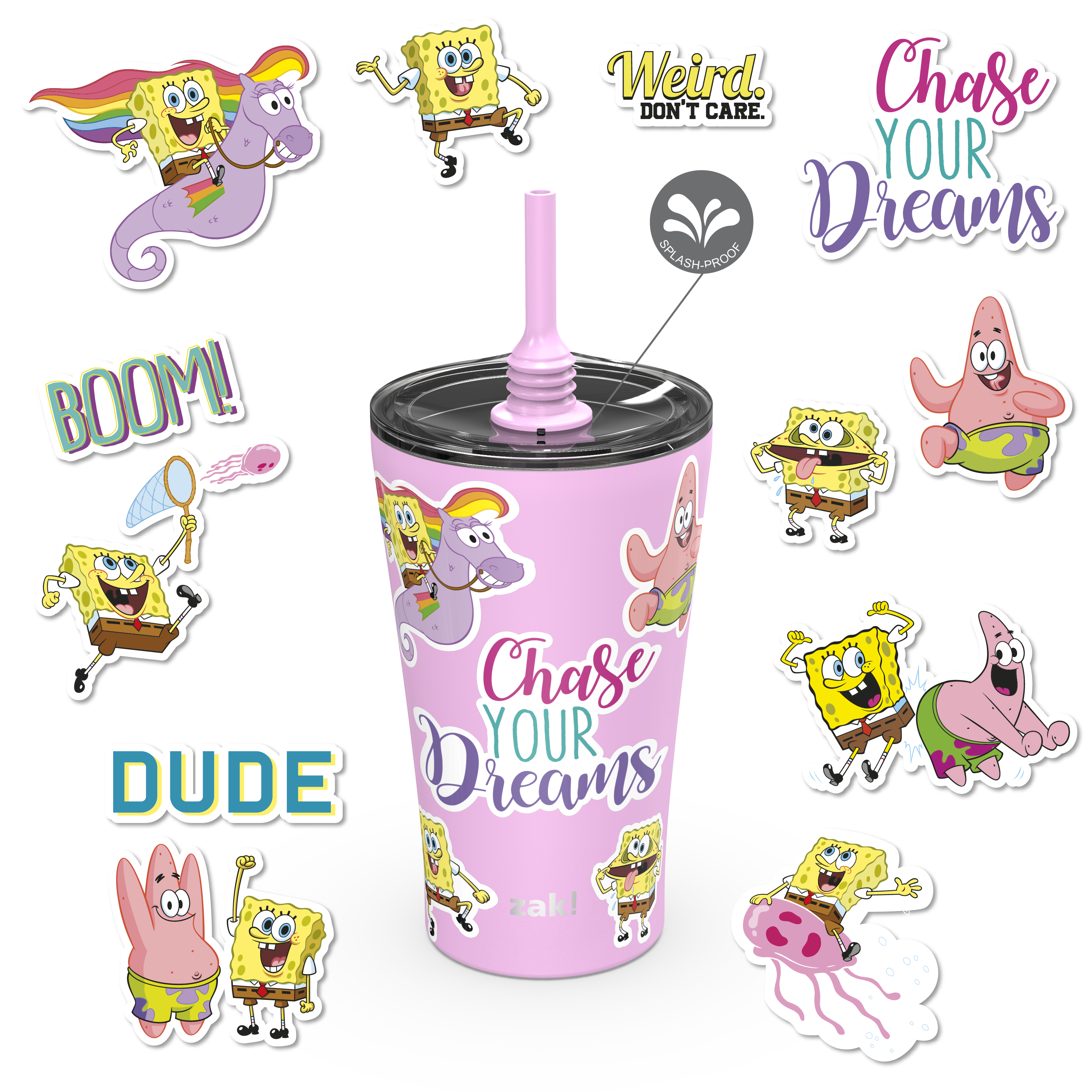 Nickelodeon 20 ounce Insulated Tumbler with Stickers, SpongeBob SquarePants slideshow image 1 Nickelodeon 20 ounce Insulated Tumbler with Stickers, SpongeBob SquarePants slideshow image 1
