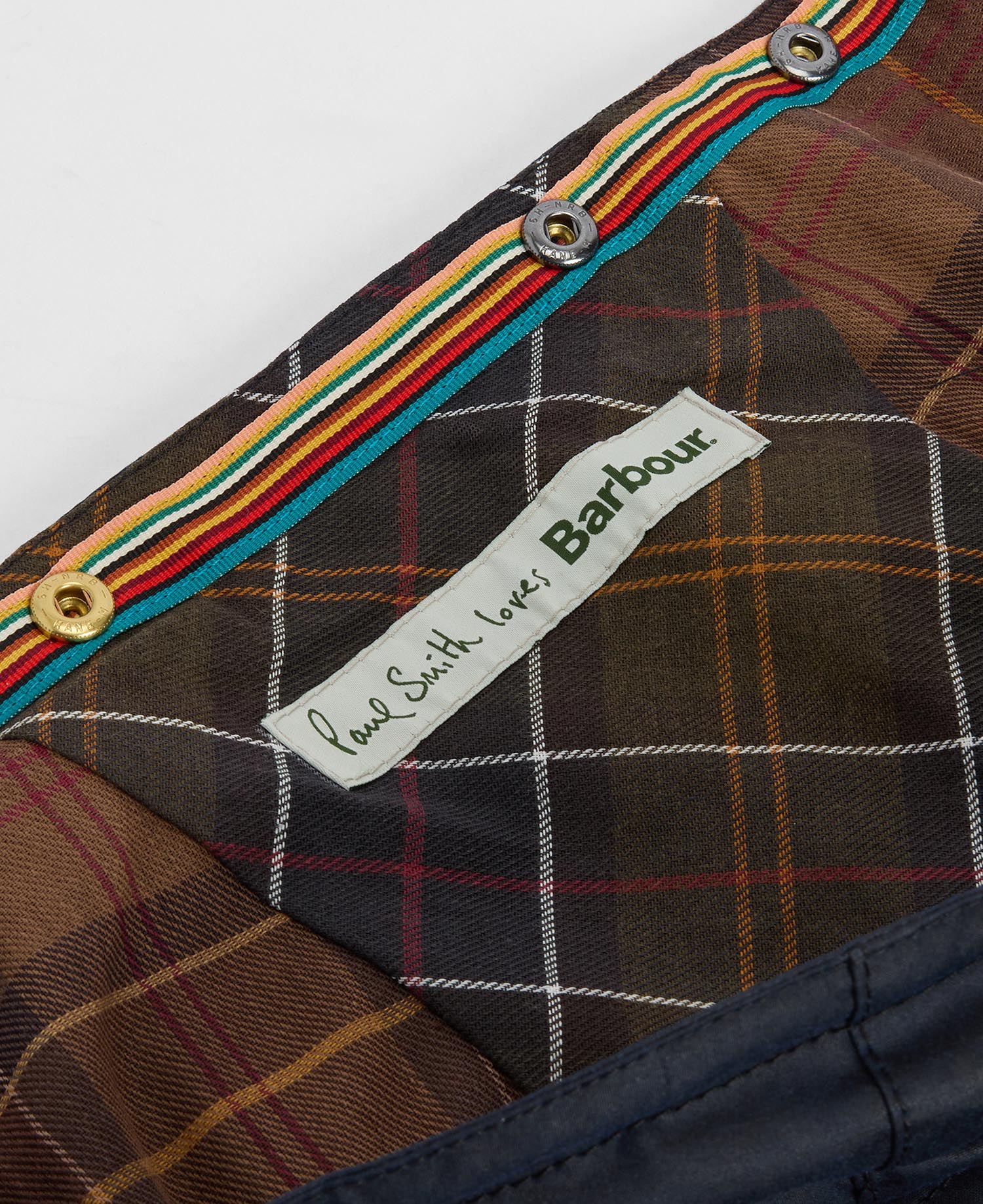 Cappuccio cerato Paul Smith loves Barbour image number 6