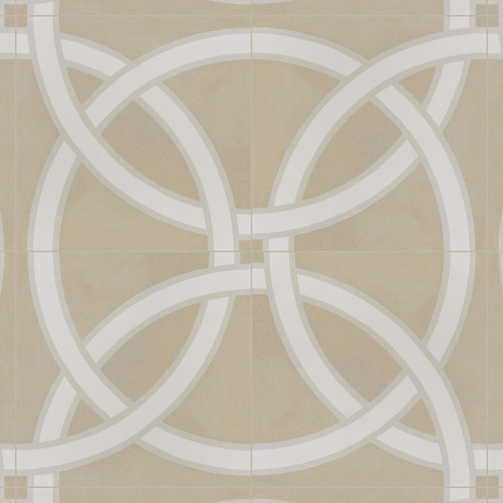 Caprice Pastel Loop 7-7/8 in. x 7-7/8 in. Porcelain Floor and Wall Tile