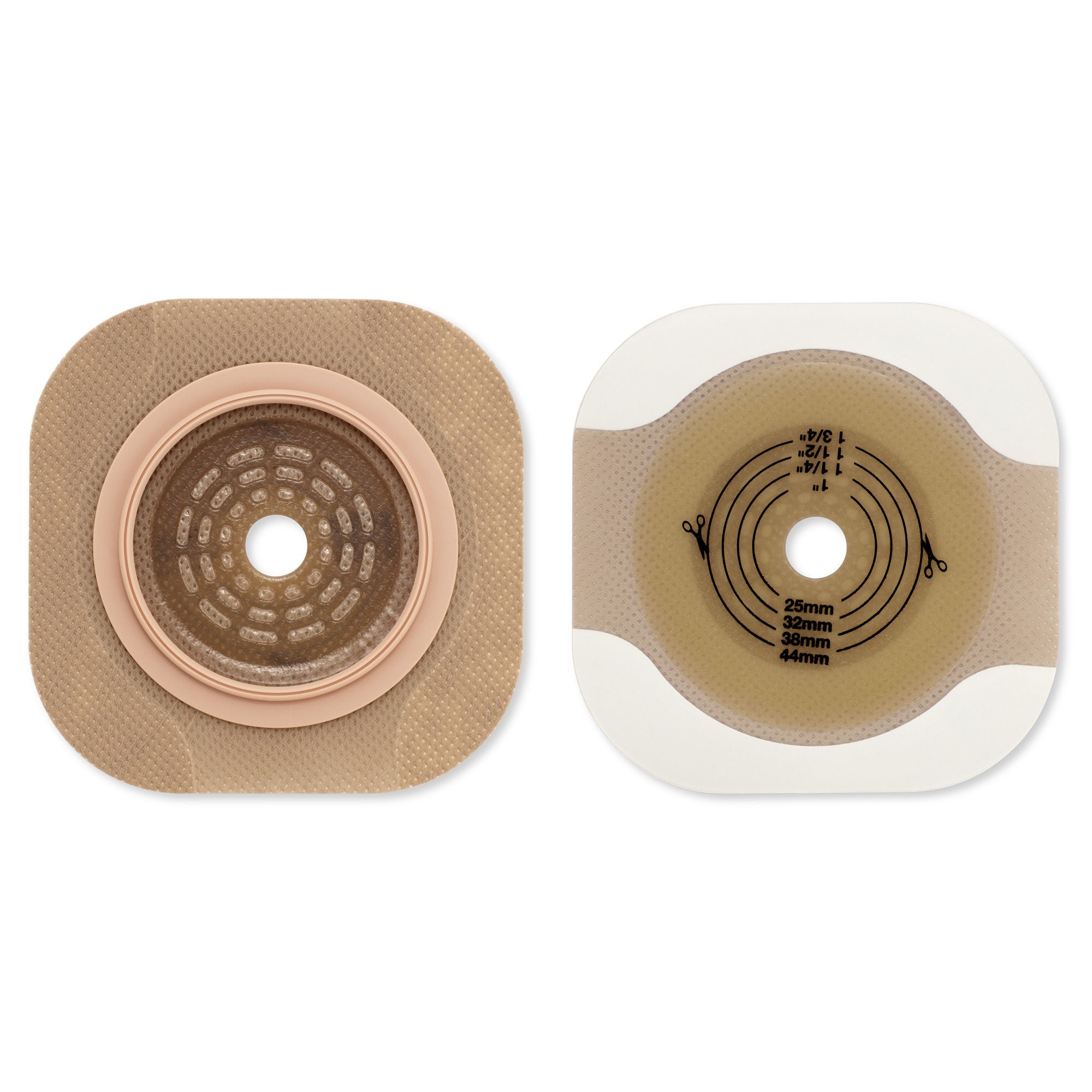 New Image™ Flat CeraPlus™ Ostomy Barrier with Tape Borders, 44 mm Flange, 29 mm