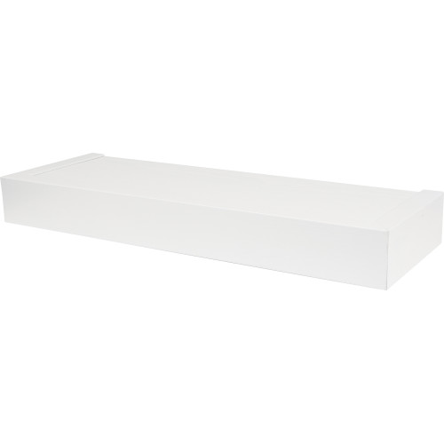 High & Mighty Floating Shelf Flat Design White 18