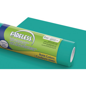 Bulletin Board Art Paper, Teal, 48" x 12', 4 Rolls
