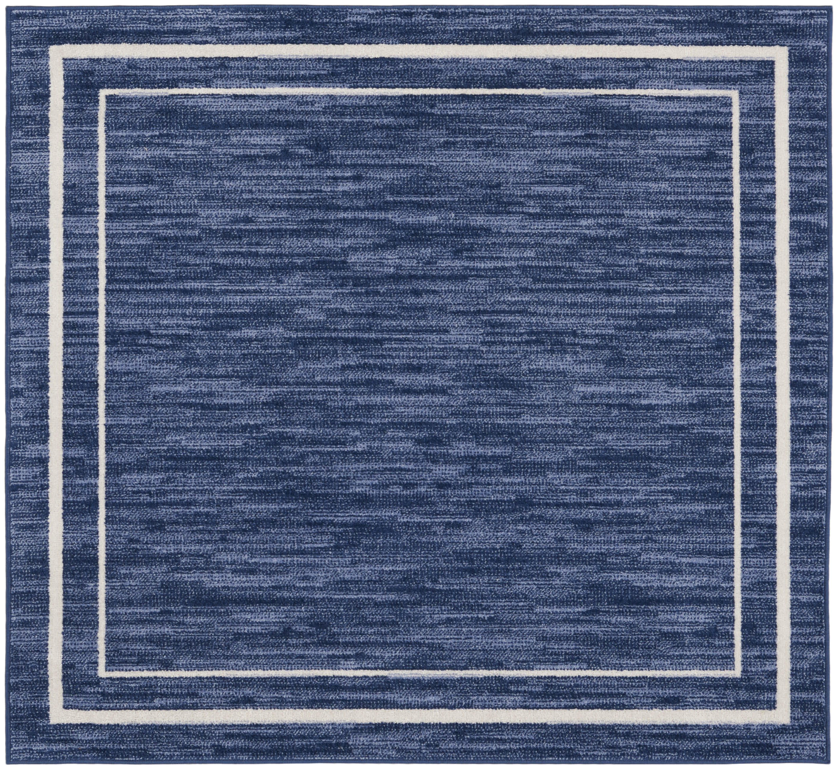 Nourison Nourison Essentials 5' x Square Navy Ivory Contemporary Rug
