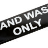 "HAND WASH ONLY" contemporary English symbol sign