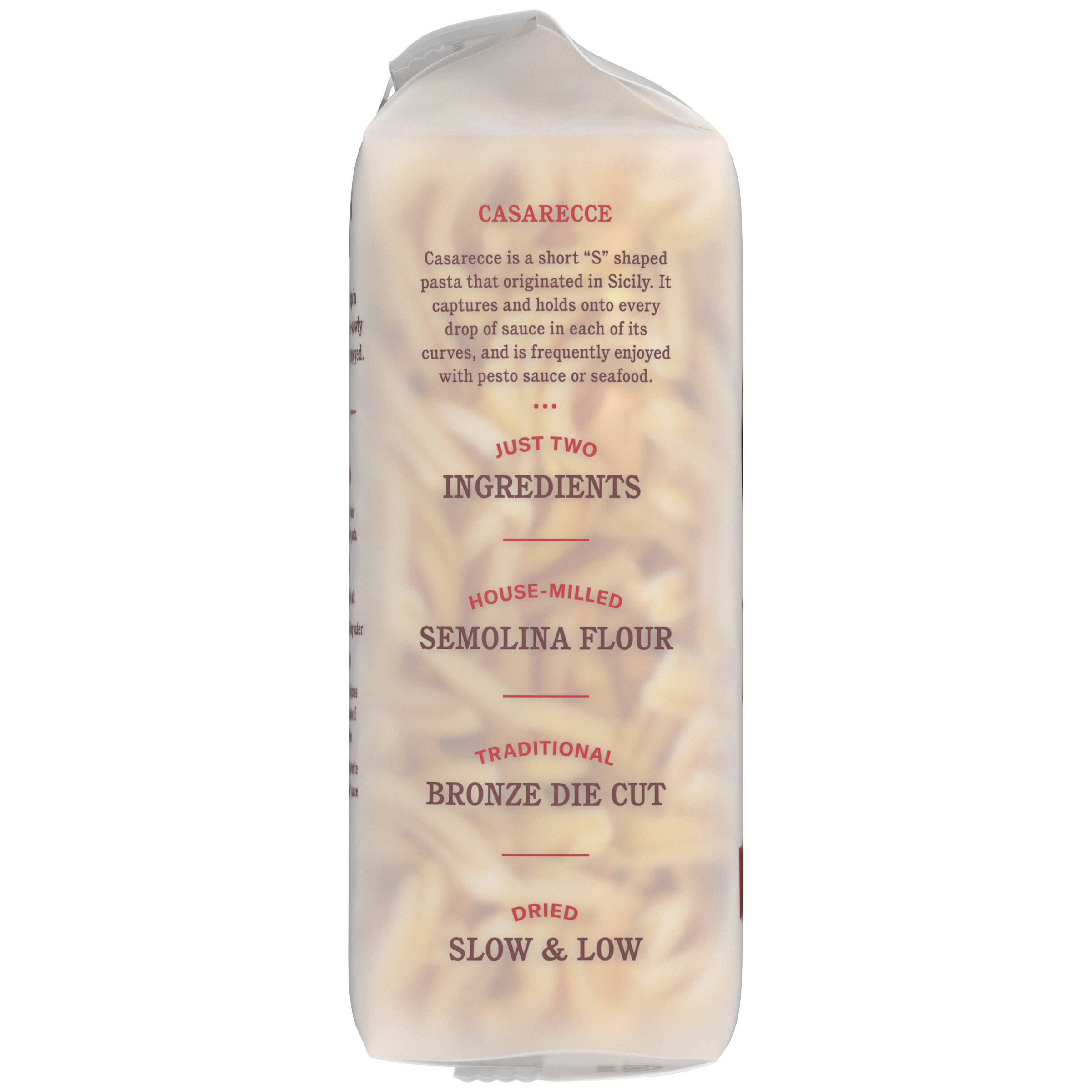 Casarecce Pasta, 16 oz - Left Image
